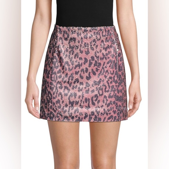 FREE PEOPLE one sequin mini SKIRT - Picture 3 of 10